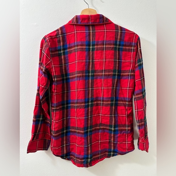 Classic Plaid Button-Down Pajama Shirt - Picture 4 of 6